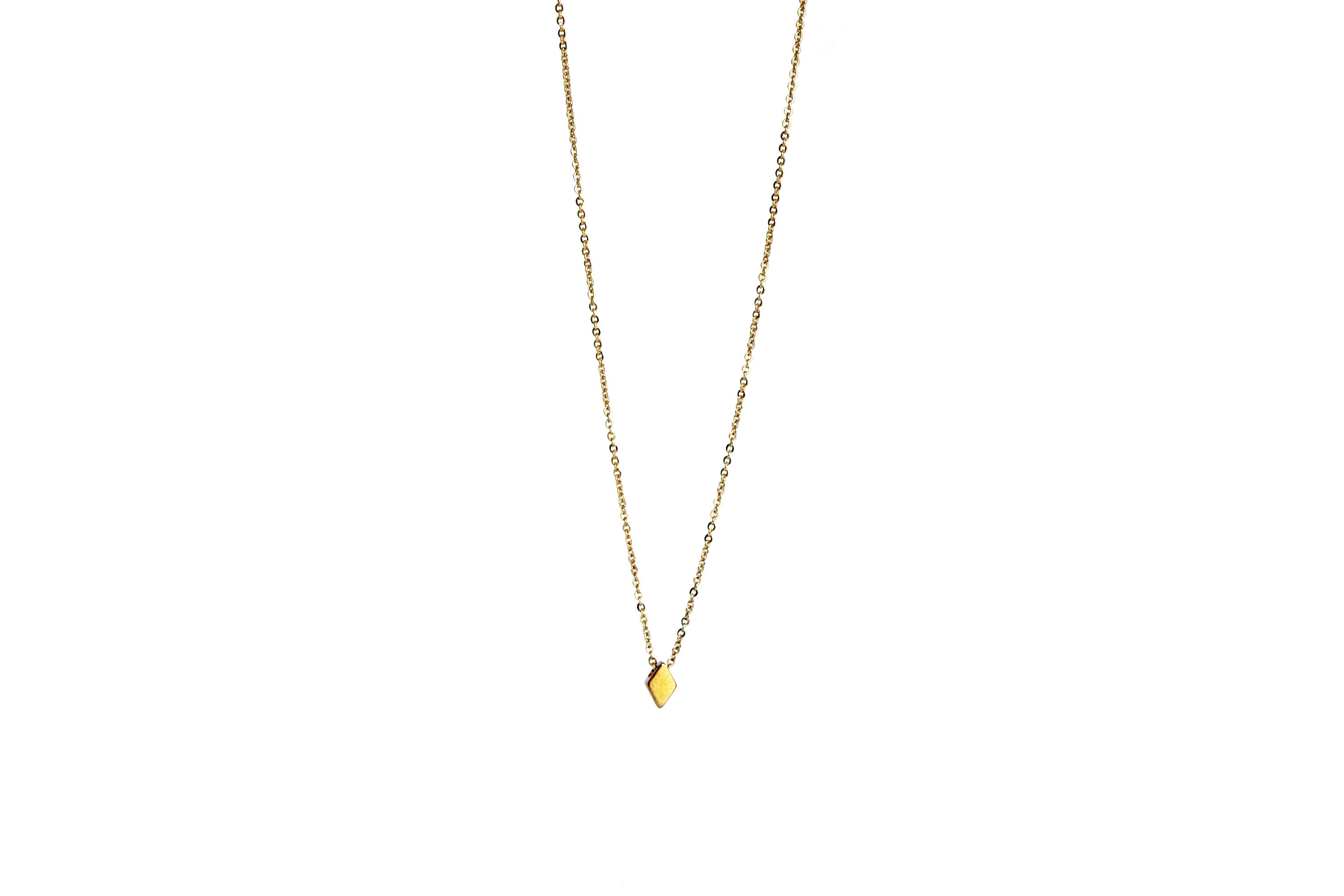 Diamond Minimal Pendant Necklace | Etsy