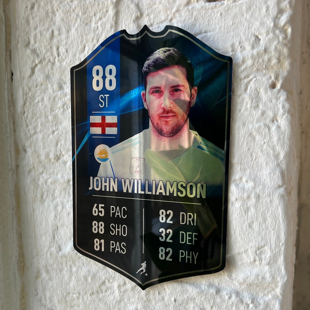 Mirror Finish Personalised Football Stats Card Ultimate Team 21