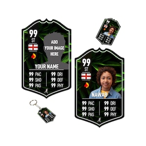 Cartão de futebol de metal personalizado presente | Campeões | Ultimate Team 24 fã de futebol quadro personalizado para filho pai namorado quarto infantil aniversário
