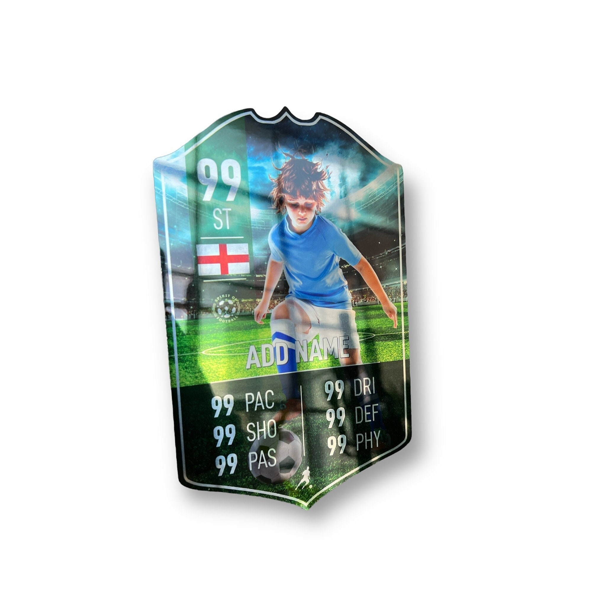 Discover Personalised Football Cup Player Stats Card Sign