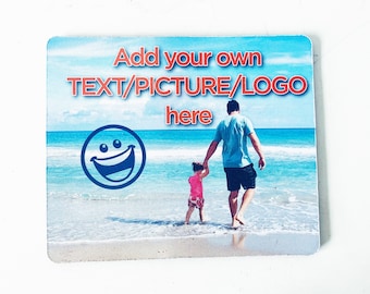 Personalized Photo Mouse Pad – Custom Text, Logo PC Pad