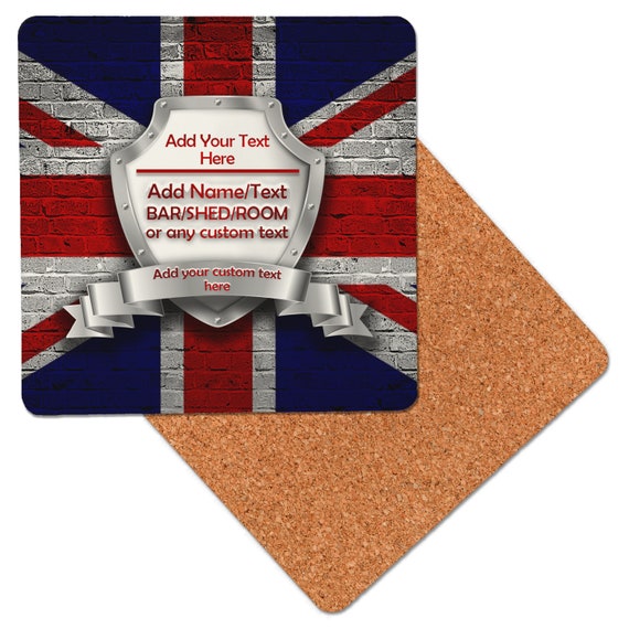 Tappetino Da Bar Personalizzato Union Jack – Sottobicchiere Antiscivolo 44x25 Cm, Regalo Per Pub E Home Bar - 2