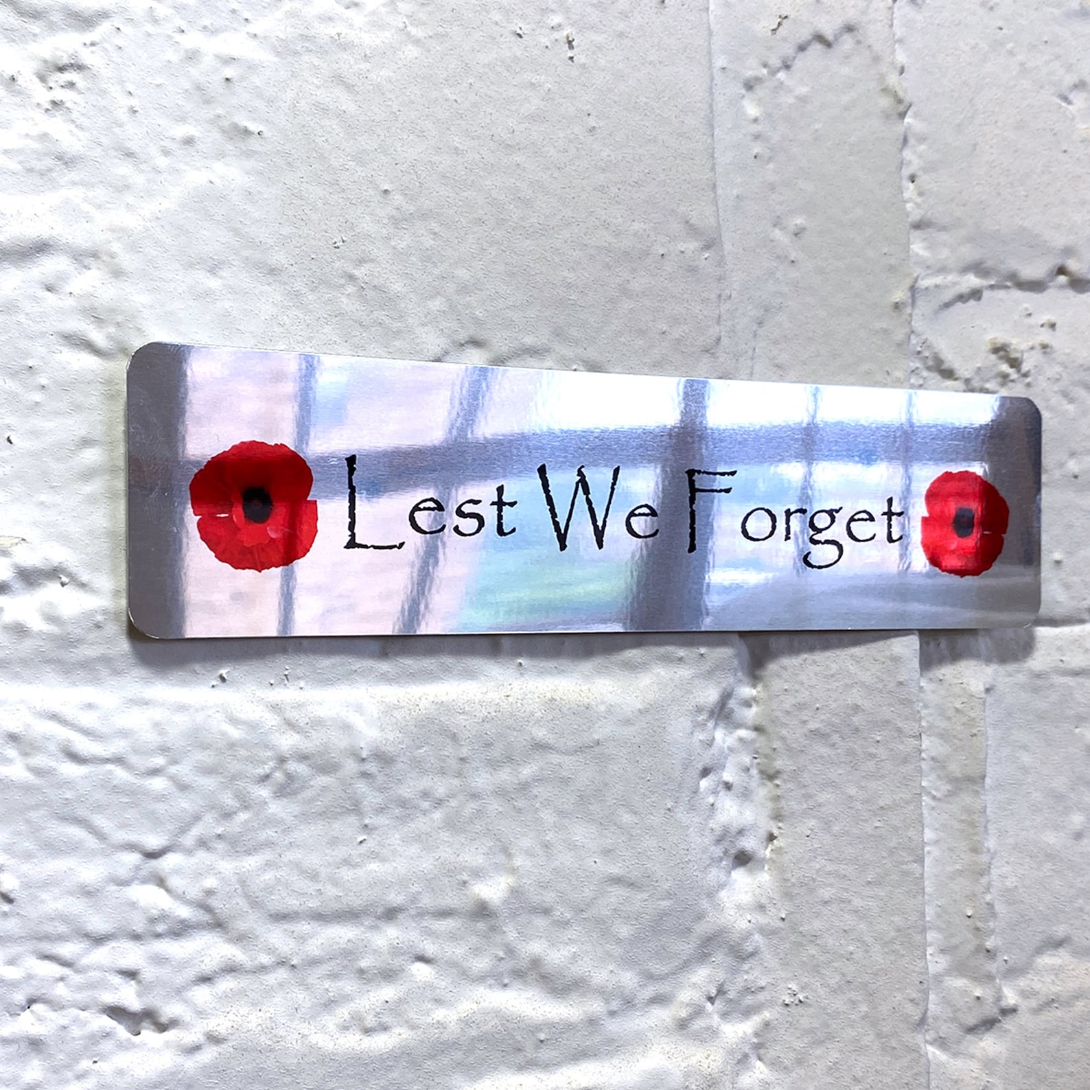 Metal Mirror Plaque Military Poppy Mirror Plaque Wall Art Etsy UK