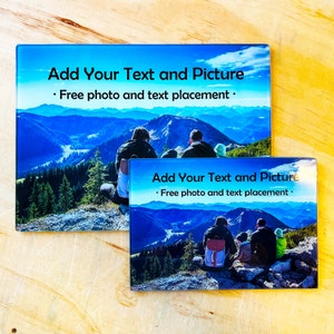 Tabla de cortar de vidrio personalizada, protector de encimera de vidrio templado, agregue su propia foto, logotipo o texto