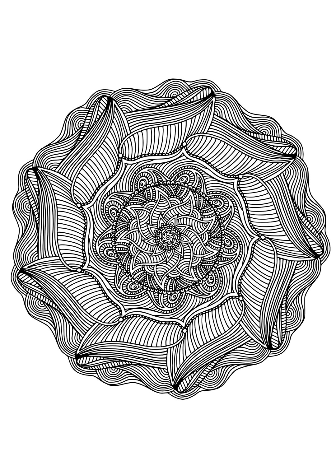 5 Anti-stress Adult Printable Coloring Pages - Etsy