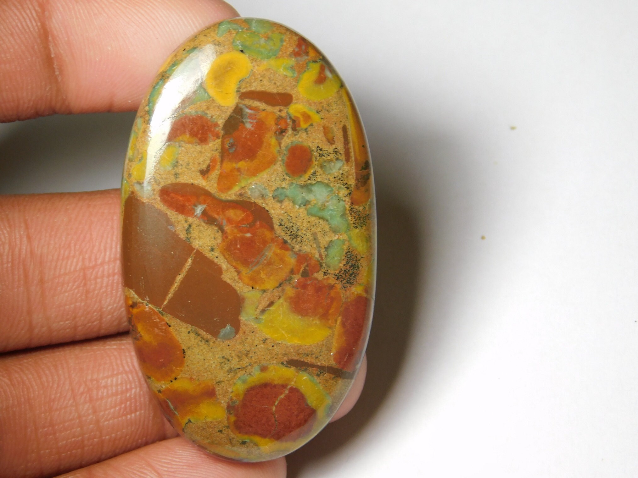 Very Best & Quality Flower jasper Cabochons Etsy