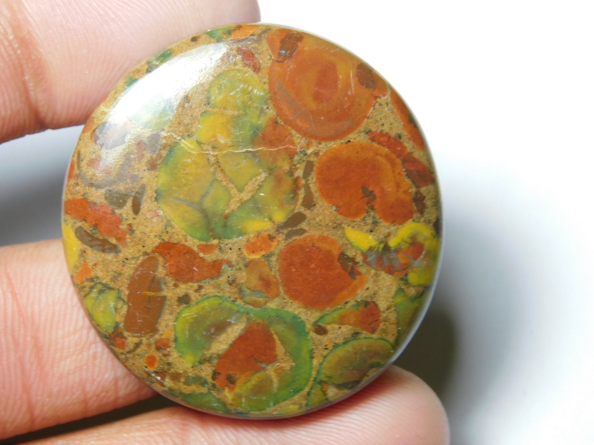 Very Best & Quality Flower jasper Cabochons Etsy