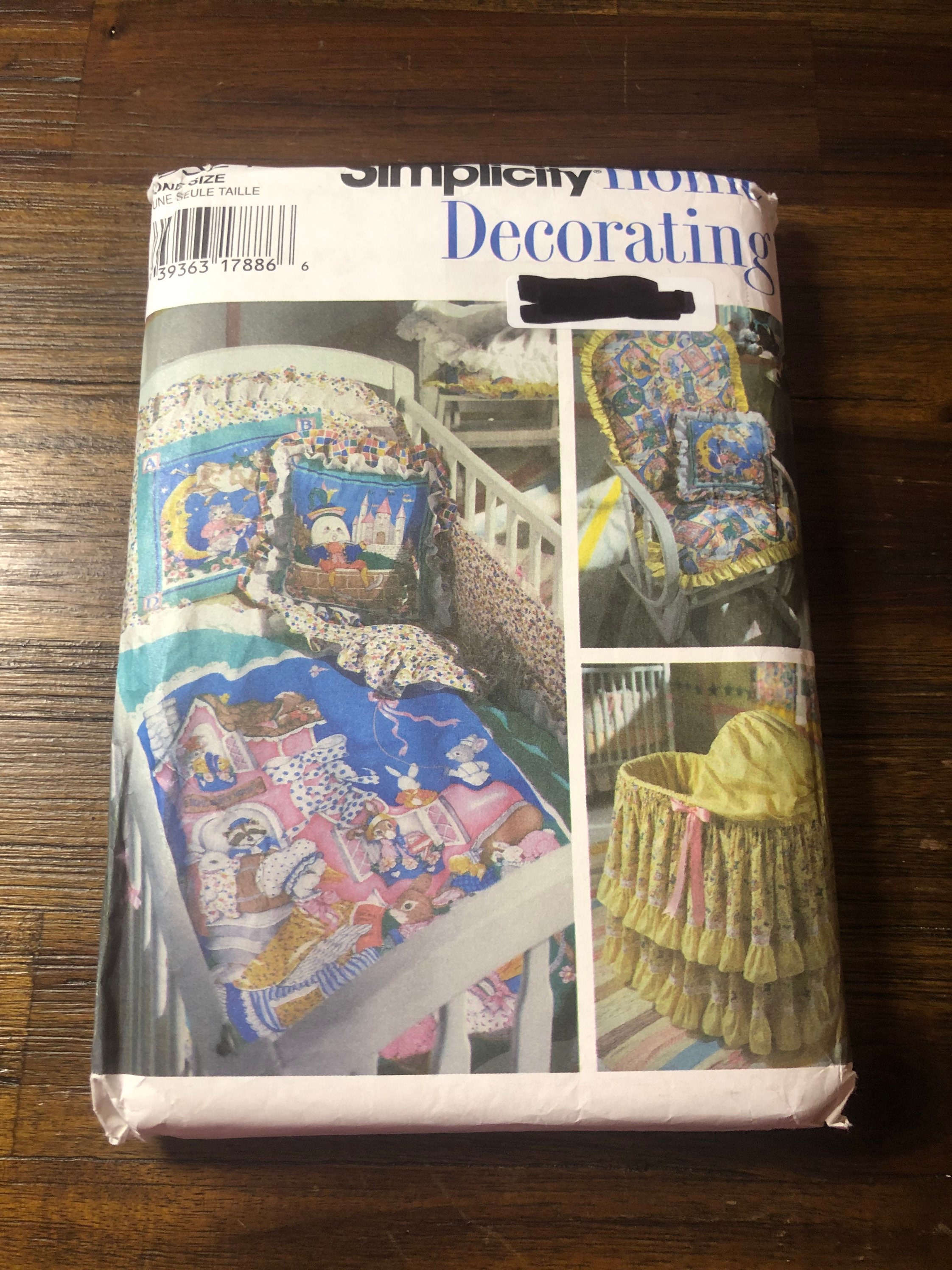 Vintage Uncut Simplicity Sewing Pattern 9524 Baby Nursery Room Decor ...