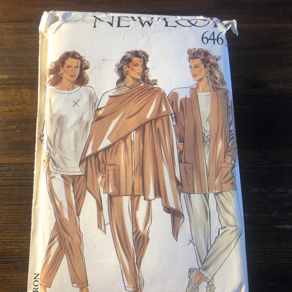 Vintage Uncut New Look Sewing Pattern 6461 Womens Cold Weather Wardrobe Size 8-18