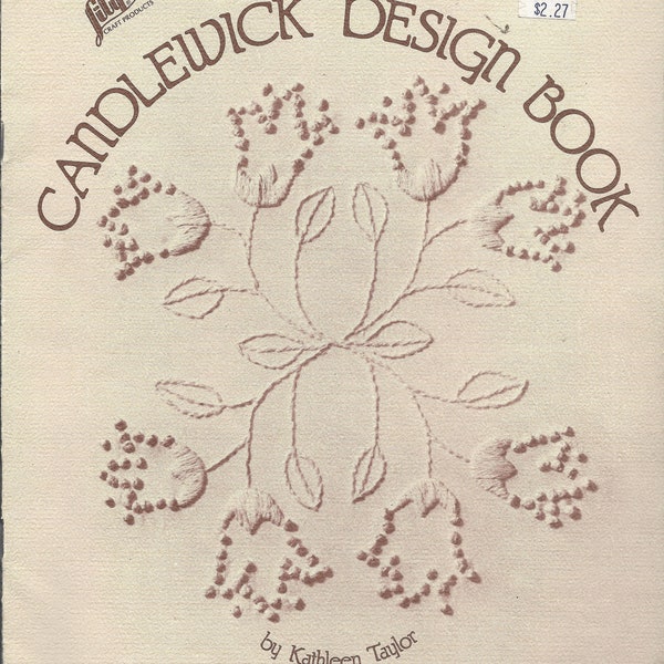Digital PDF Download Vintage Candlewick Design Book by Kathleen Taylor 70s 80s