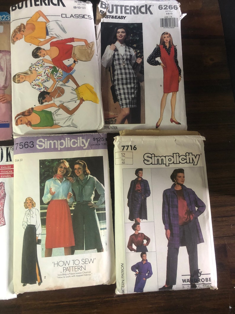 Vintage Precut Sewing Pattern Lot Sizes 618 Simplicity