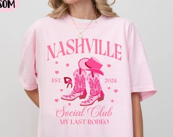 Nashville Bachelorette Shirts, Custom Location Bachelorette Party Shirt, Let's Go Girl, Custom Cowgirl Bride Shirt, Bridal Party Shirts 2024