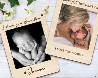 Grandma Photo Magnets, Custom Photo Magnets for Fridge,   Grandmother Gift, Mothers Day Gift, New Grandma Gift, Grandma Birthday Gifts