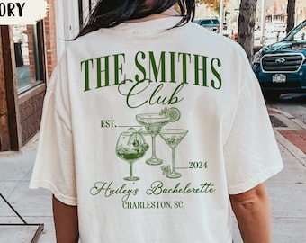 The Bach Club Bachelorette Shirts, Cocktail Bachelorette Party Shirts, Custom Name Bach Tee, Luxury Bridal Party Weekend, Girls Getaway Gift