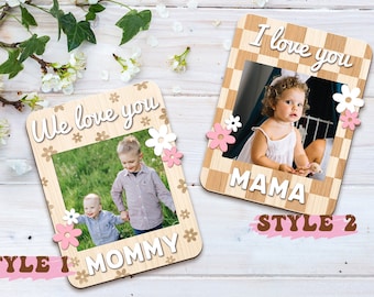 Mother's Day Photo Magnets, Photo Gifts for Mom, Custom Fridge Magnets, First Mothers Day Gifts, New Mom Gift, Mommy Magnets Picture Frame