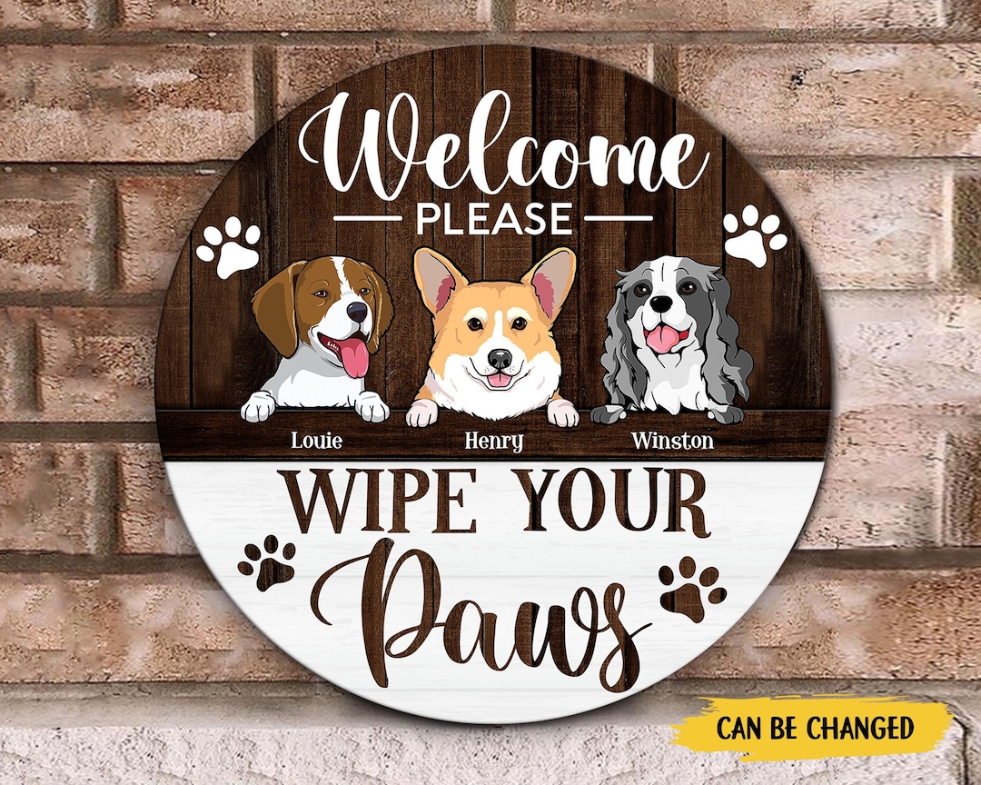 Custom Dog Door Hanger, Door Sign Dogs, Door Signs, Hope You