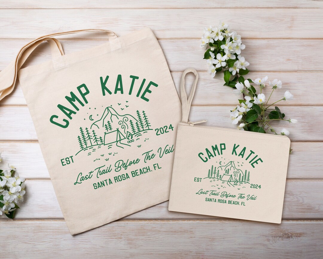 Camp Bachelorette Tote, Personalized Bachelorette Totes, Bachelorette ...
