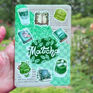 Matcha Desert Kindle Insert: Green Tea, Cozy Romance (Matte Photo Paper)