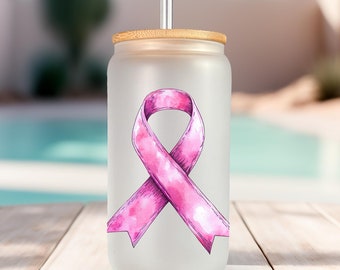 Breast Cancer Awareness PNG, Pink Ribbon Digital Art, Watercolor Ribbon Clipart, Breast Cancer Support Graphic, Digital Download