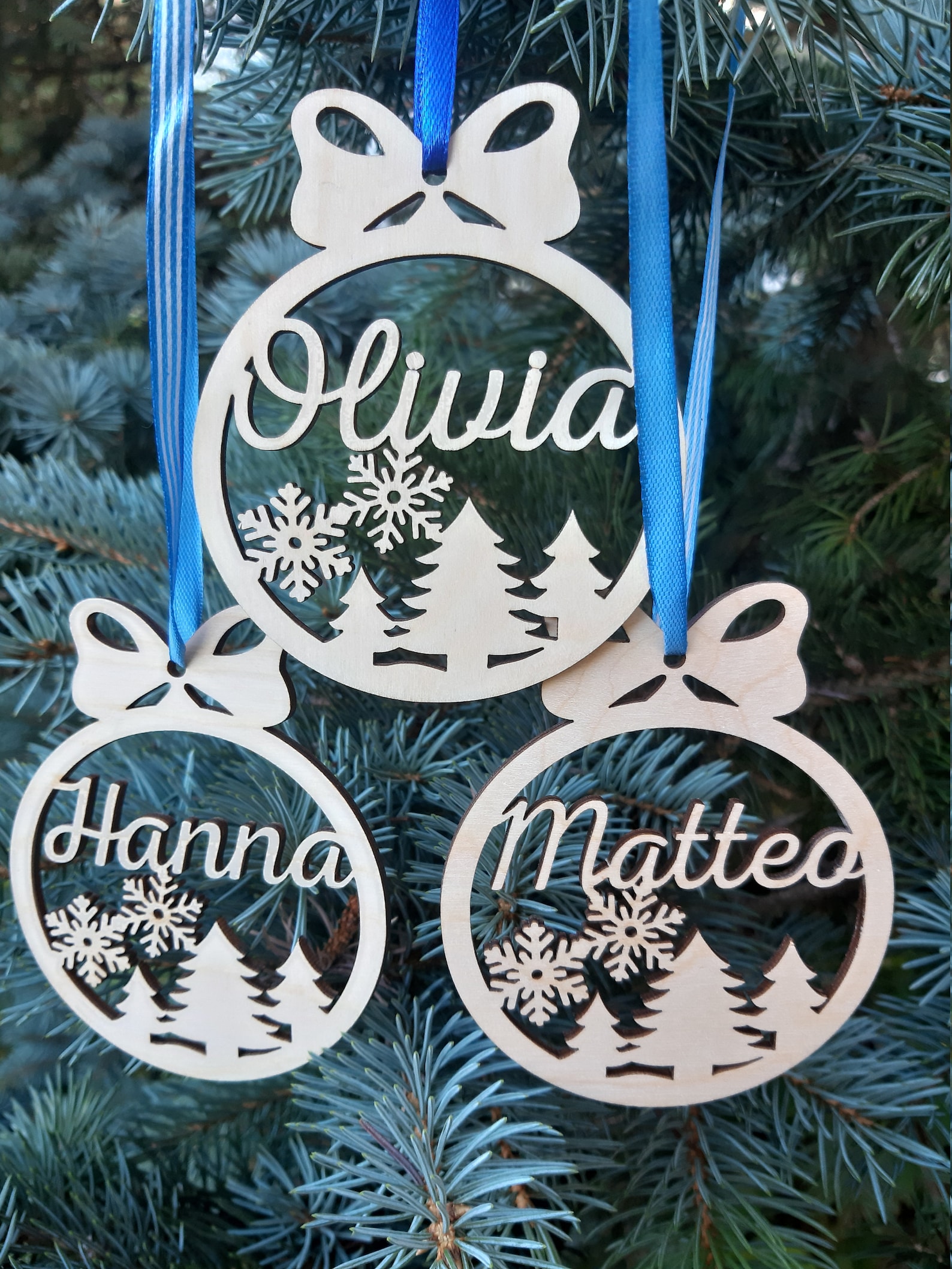 Christmas Name Decorations Personalised Choose Your Own Name  Etsy UK