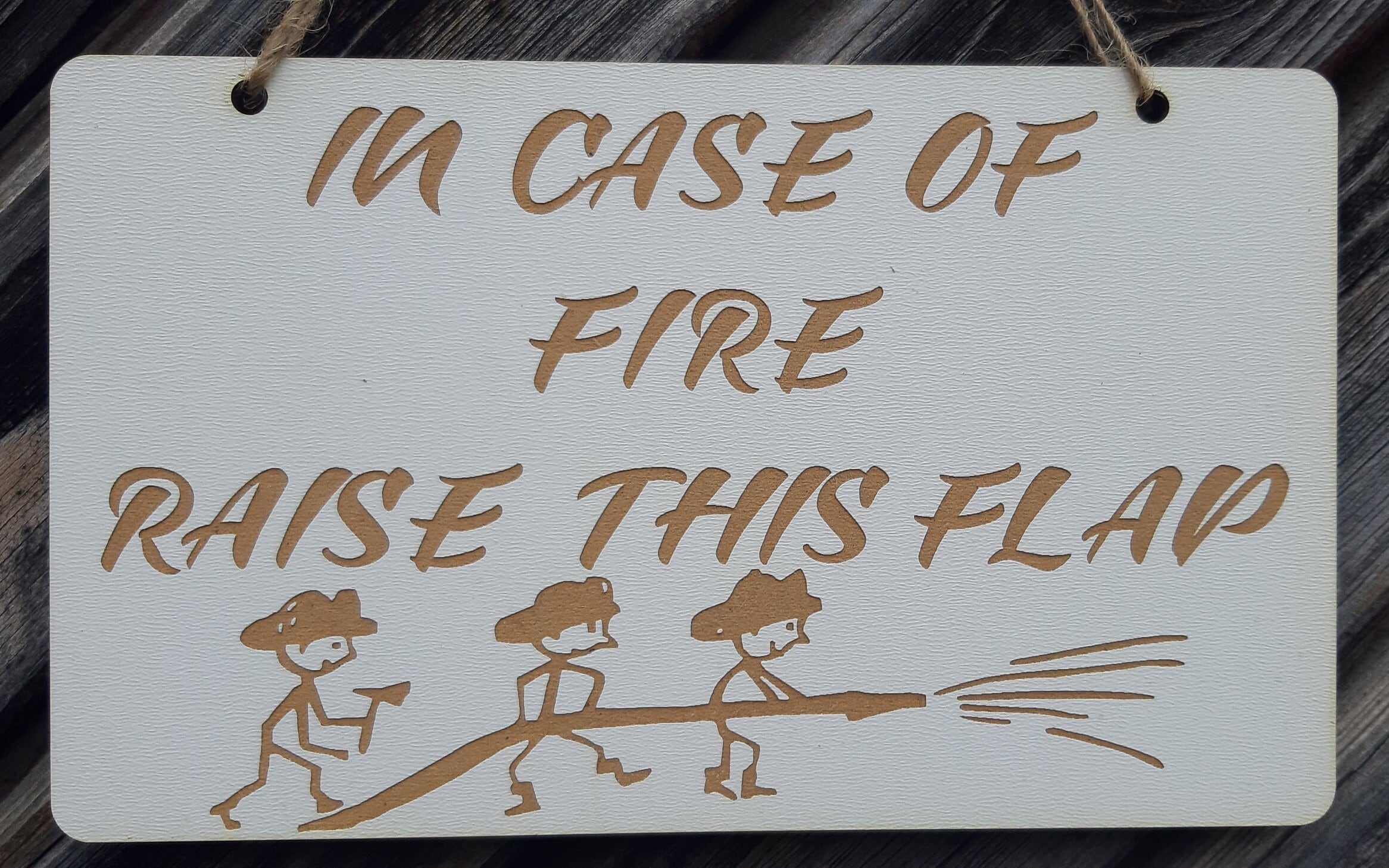 In Case of Fire Raise This Flap Not Now Stupid in Case of Fire Etsy