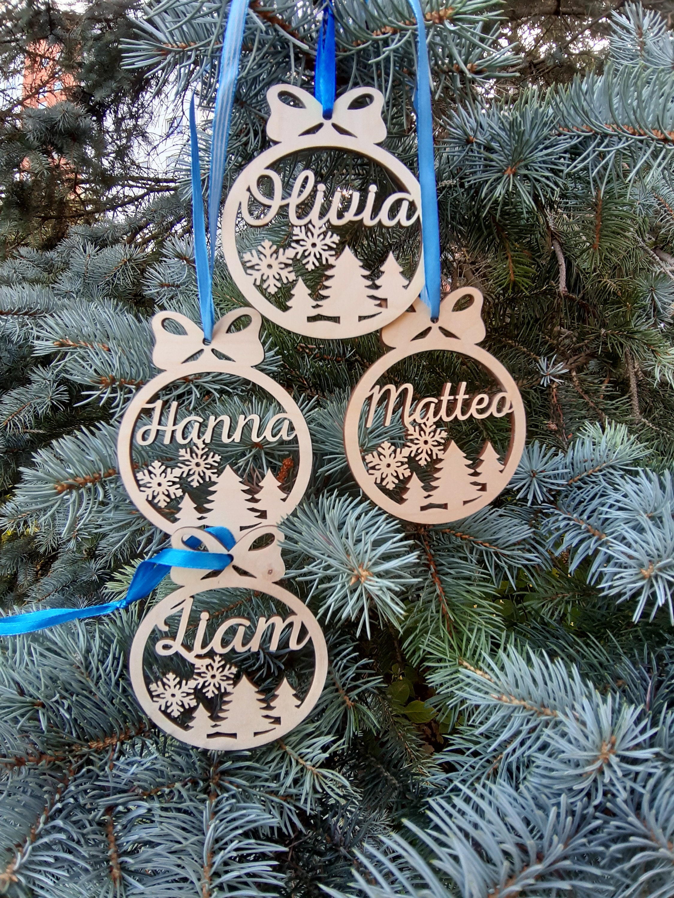 Christmas Name Decorations Personalised Choose Your Own Name  Etsy UK