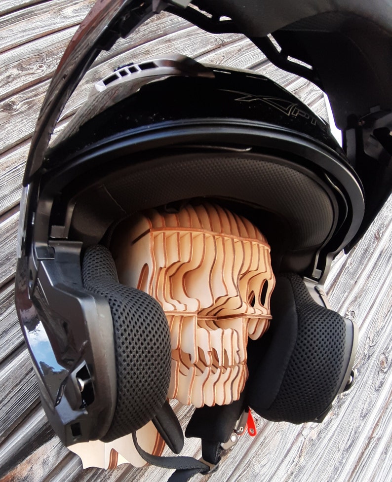 Totenkopf-Helmhalter Motorrad-Bart-Helmhalter Unverzichtbar für Totenkopf-Helmhalter Motorrad-Bart-Helmhalter Unverzichtbar für