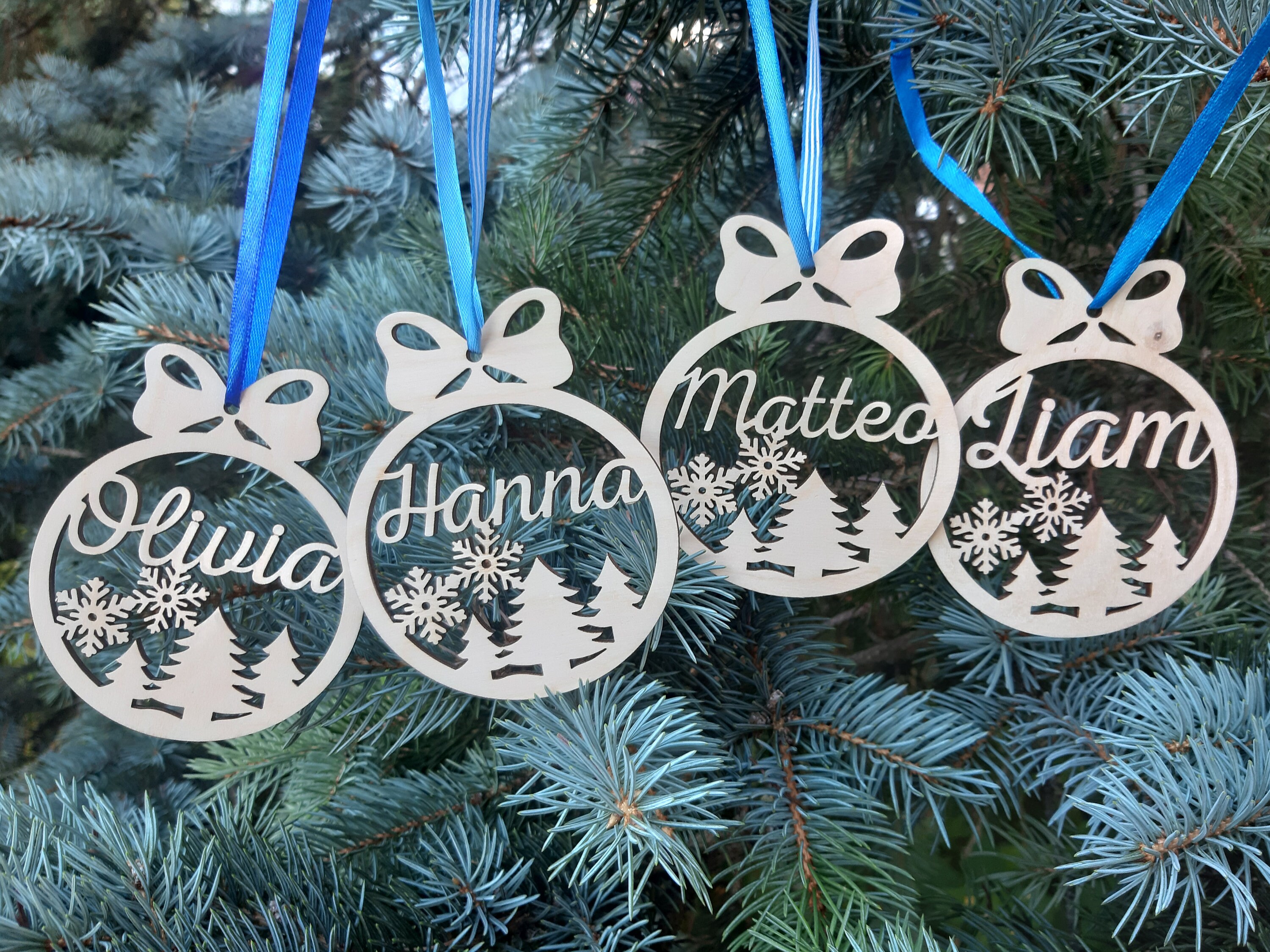 Christmas Name Decorations Personalised Choose Your Own Name  Etsy UK