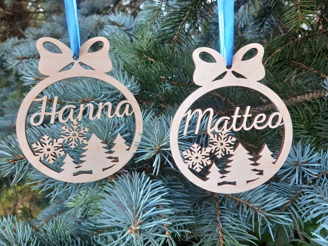 Christmas Name Decorations Personalised Choose Your Own Name  Etsy UK