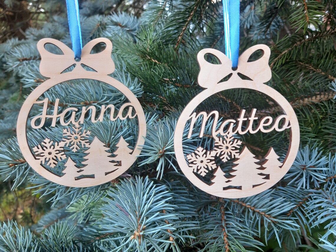 Christmas Name Decorations Personalised Choose Your Own Name  Etsy UK