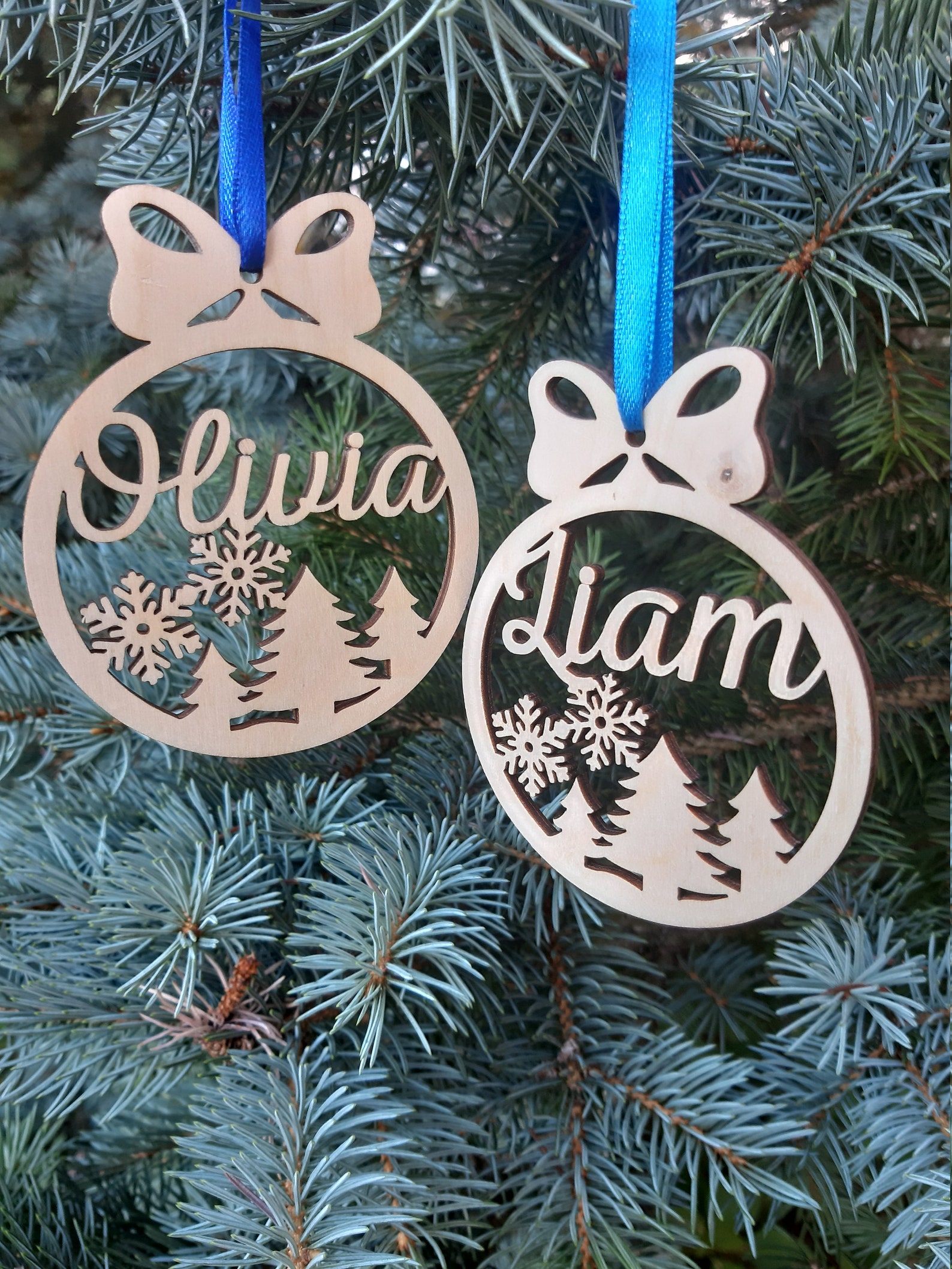 Christmas Name Decorations Personalised Choose Your Own Name  Etsy UK