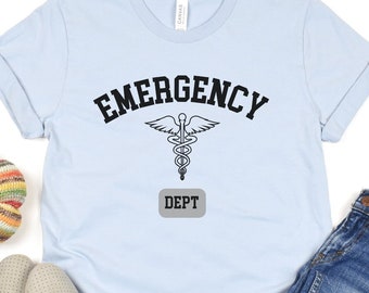 Notfallabteilung, Gesundheit, Stillen, Langarm t-Shirt, Langarmshirt, ER Krankenschwester, Notfallmedizin, ER Arzt, ED-Techniker