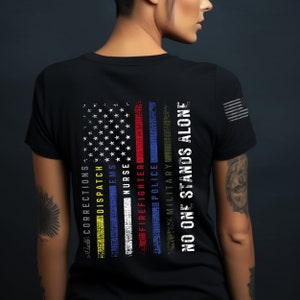 Ersthelfer, Krankenschwester, Heldenflagge, patriotische Flagge, Rettungskräfte, medizinisches Hemd, USA-Flaggenhemd, Polizeihemd, Militärhemd