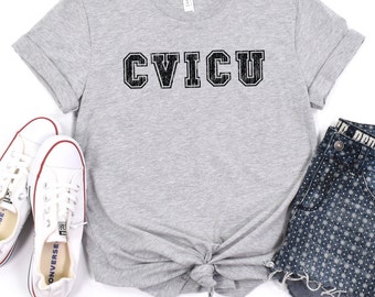 Camisa CVICU, camisa cardíaca, camisa de cardiología, enfermera CVICU, enfermera cardiovascular, enfermera de UCI cardíaca, unidad de atención cardíaca, regalos de posgrado de enfermería