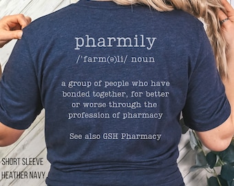 Personalized pharmacy shirt, pharmacy week gift, pharmacy appreciation gift, pharmacist shirt, pharmacy tech shirt, gift for pharmacist