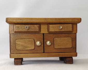 Buffet Cupboard Miniature Vintage Dresser