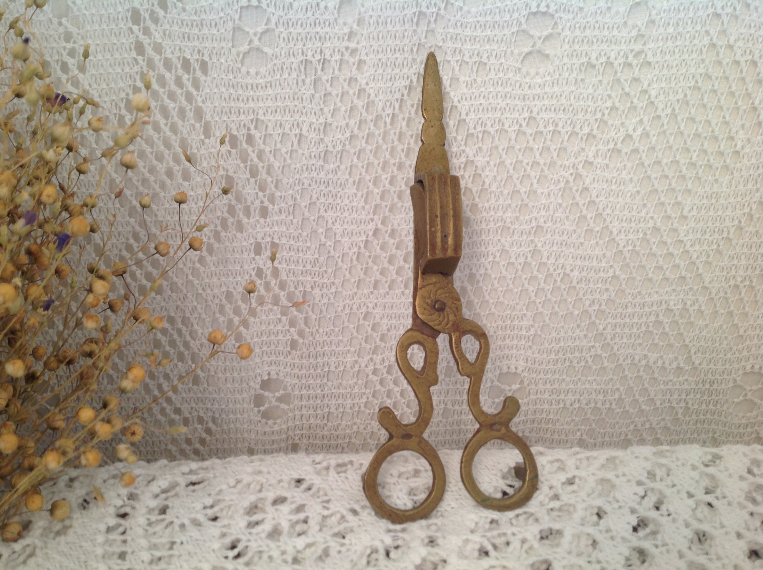 Ciseau Eteignoir à Bougie Mouchette en Laiton