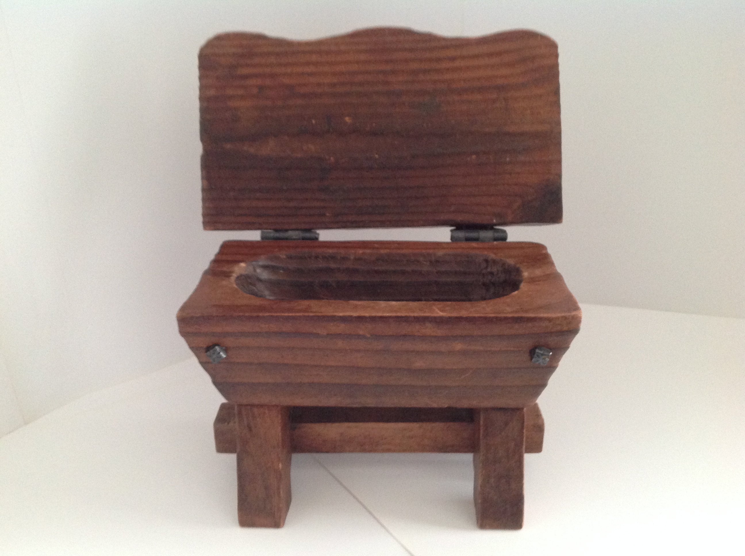 Pétrin en Bois Miniature Vintage