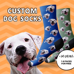 Custom Dog Name Socks, Personalized Dog Gift, Birthday Gift for mom, for sister, for girlfriend, for dad, Mothers day gift from daughter