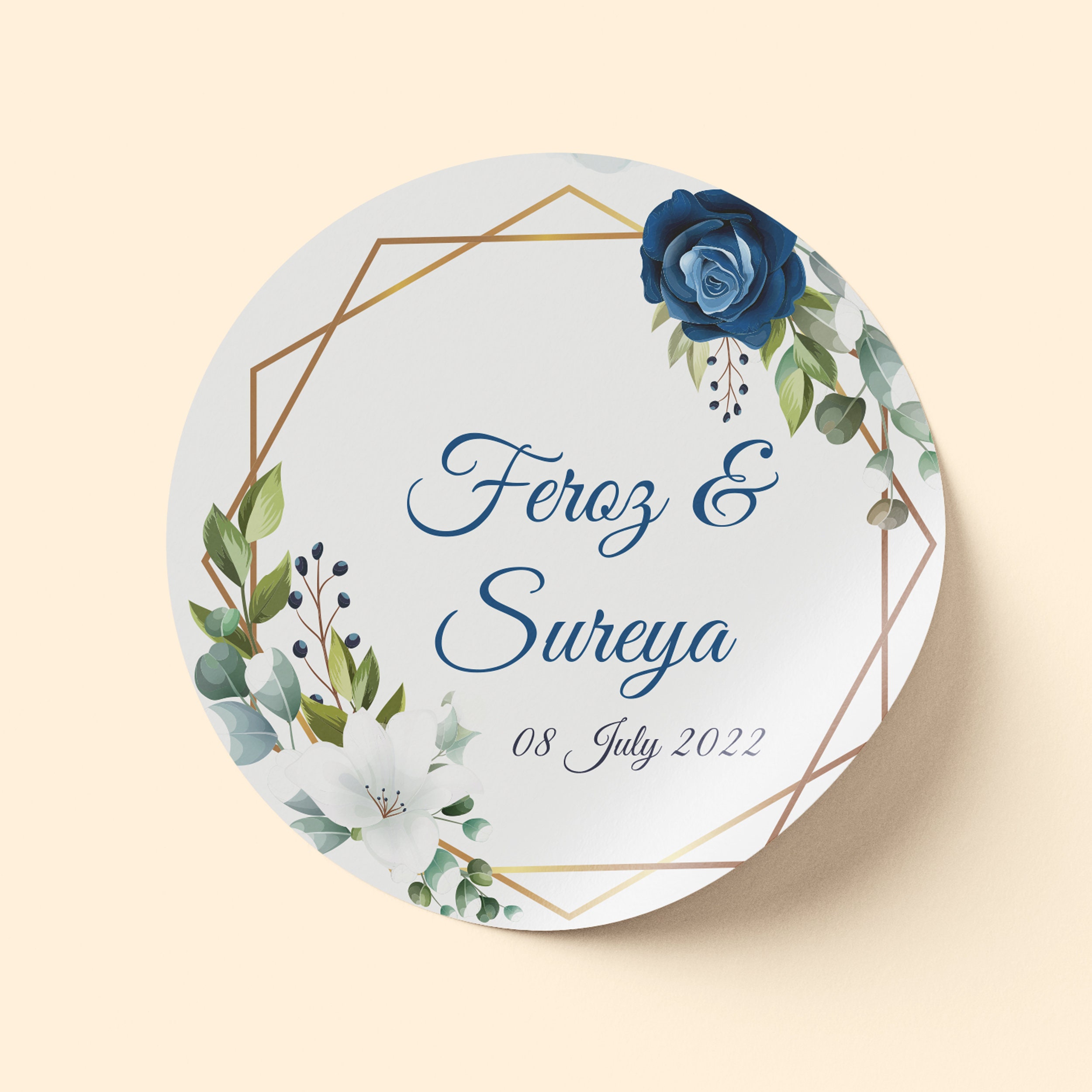 Wedding stickers, nikkah stickers, wedding favour stickers, bridal  stickers, custom wedding stickers, personalised stickers