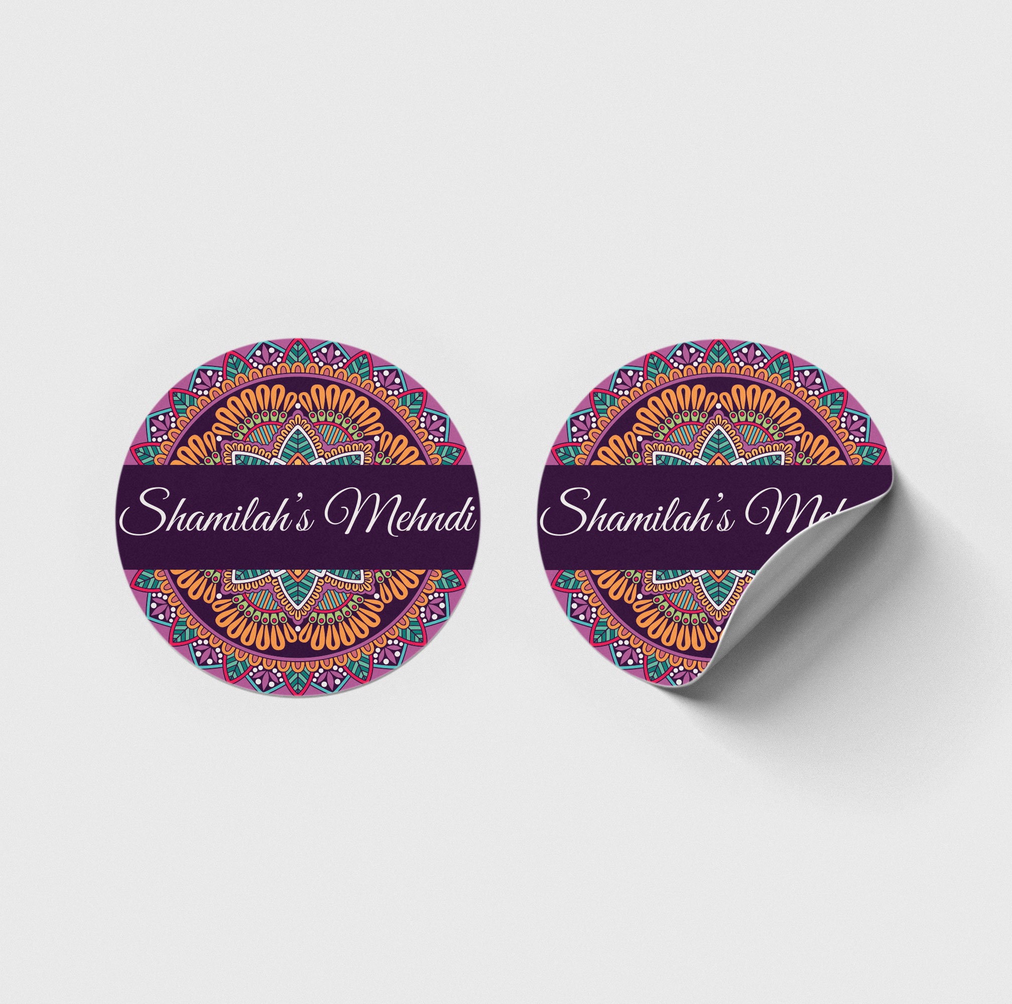 Mehndi Party Favors Label Etsy