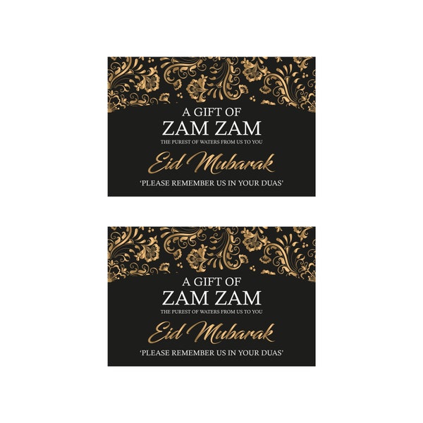 autocollant zam zam, eau zam zam, autocollant de bouteille d'eau zam zam, autocollant de faveur, autocollant zam zam eid, autocollant eid mubarak, autocollant de faveur eid