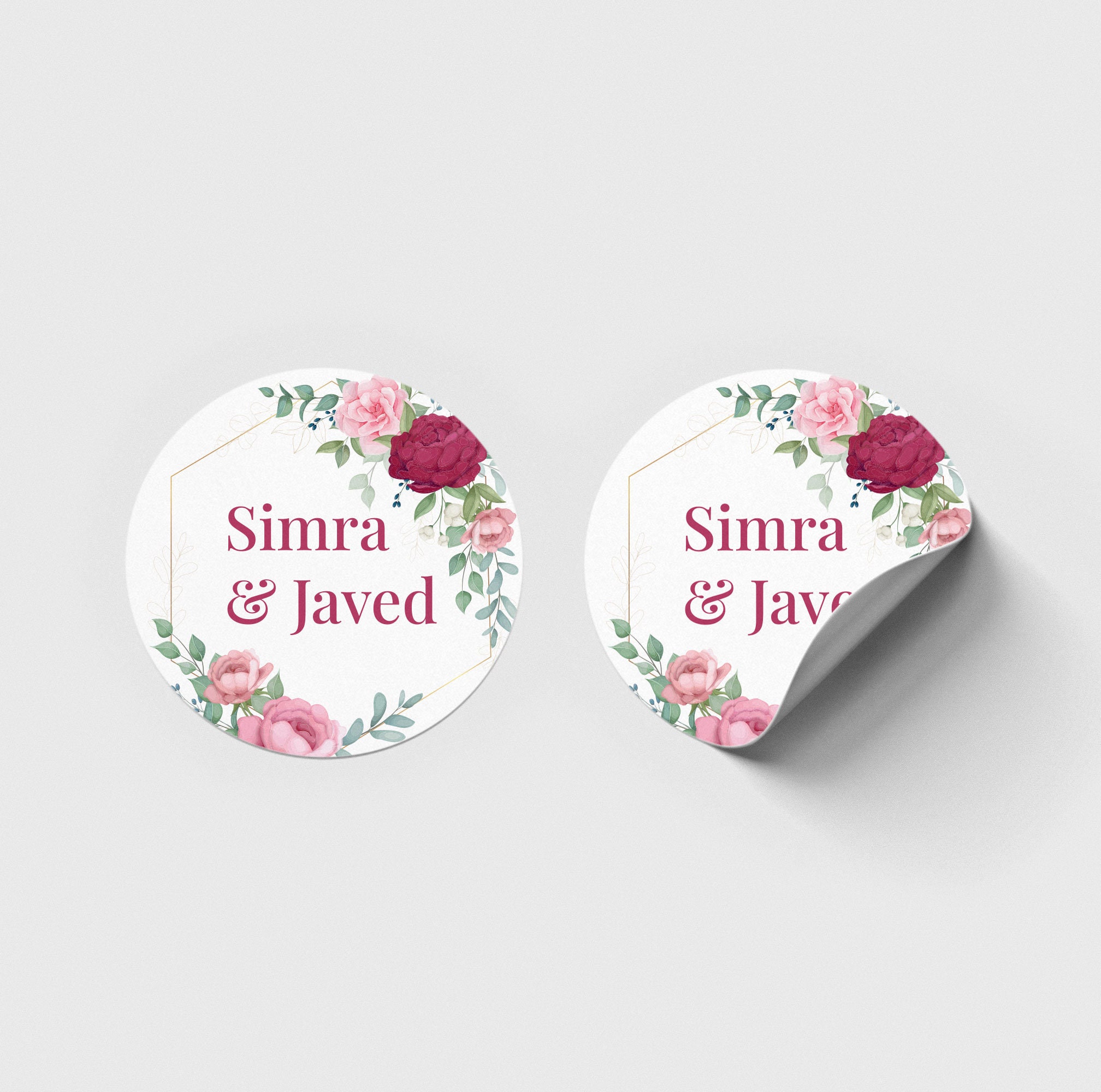 Personalised Wedding Stickers Wedding Invite Wedding Labels Etsy