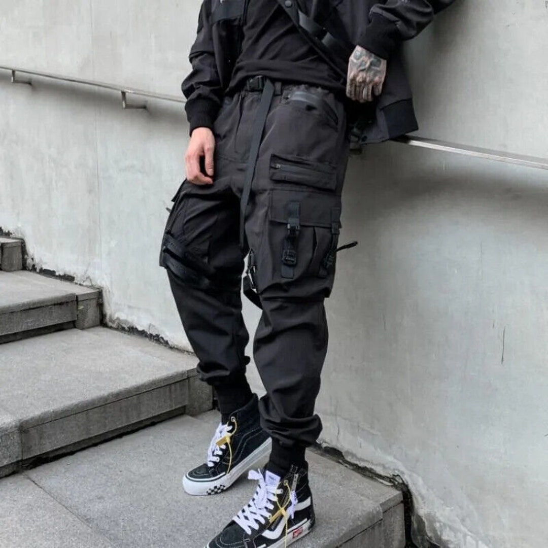 Techwear Cargo Trousers Pants Pants Men Women Buckles Fashion Clothing ...