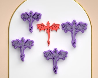 Polymer Clay Cutter *4 Sizes /dragon flight/Cutter Magic /Digital .STL File * File For Use In A 3D Printer