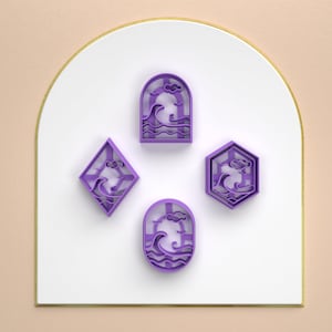 Polymer Clay Cutters/ SUMMER/ SEA,CLOUDS,Seagulls/Stl File * 4 model/File For Use In A 3D Printer