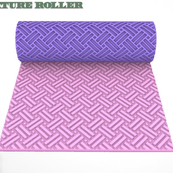 Roller Texture Polymer Clay /Lines Texture Roller/ Digital STL File* File For Use In A 3D Printer