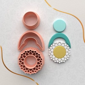 VIP ZONE EULITEC/Polymer Clay Cutter/3D File Daisy: Print In 5 Sizes And 3 Cutting Versions With This Digital File