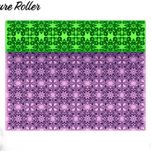 Texture Roller Baroque Ornament  M25/Moroccan Seamless Pattern *2 Size- Solid,Hollow/ Digital STL File* File For Use In A 3D Printer