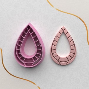 VIP ZONE EULITEC/Polymer Clay Cutter/3D File Tear Geo: Print In 5 Sizes And 3 Cutting Versions With This Digital File